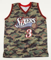 Allen Iverson Signed Philadelphia 76ers Salute to the Military Jersey (JSA COA)