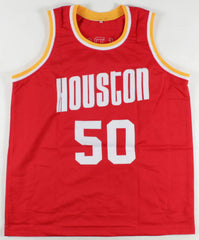 Ralph Sampson Signed Houston Rockets Red Jersey (PSA COA) HOF 2012