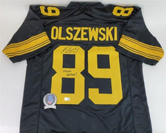 Gunner Olszewski Signed Pittsburgh Steeler Jersey (Beckett) Ex-Bimidji State W.R