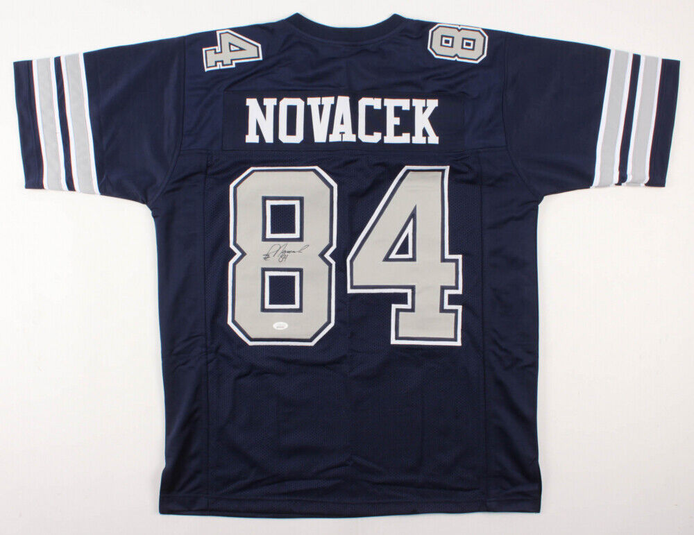 Framed Dallas Cowboys Jay Novacek Autographed Signed Jersey Jsa Coa