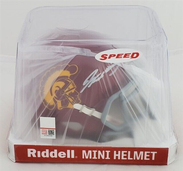 Jordan Addison Minnesota Vikings Autographed Riddell Speed Mini Helmet