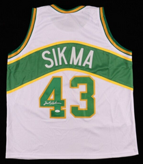 Jack Sikma Signed Seattle Supersonics Jersey (JSA) 7xNBA All Star / Center