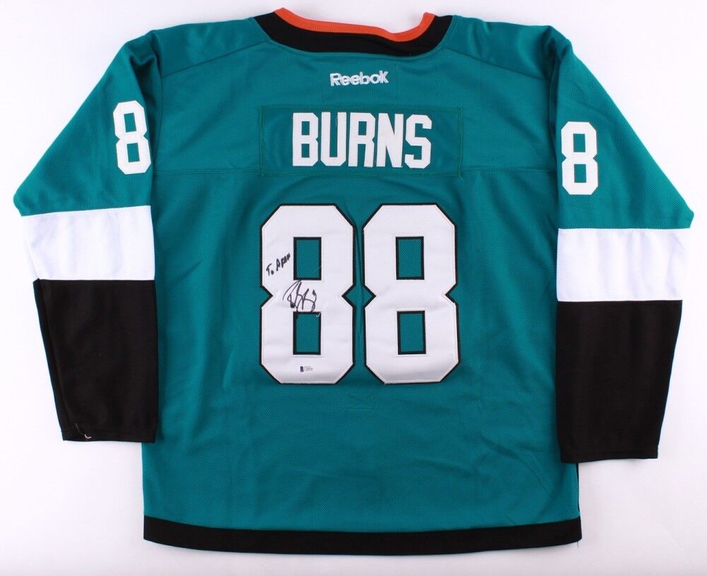 Brent Burns San Jose Sharks Fanatics Authentic Autographed White Adidas Authentic  Jersey