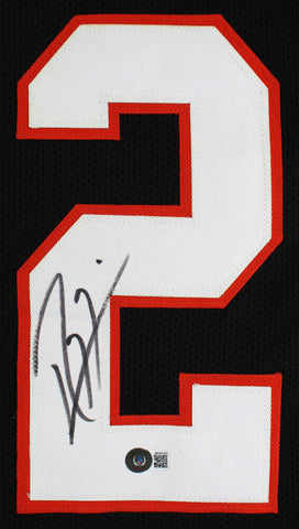 Ray Lewis Signed Miami Hurricanes Black Jersey (Beckett) 13xPro Bowl L.B. Ravens