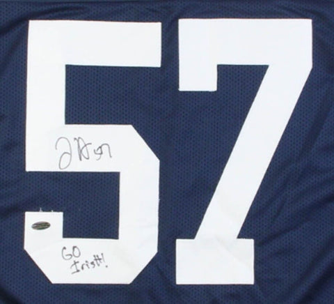 Jayson Ademilola Signed Notre Dame Jersey Inscribed "Go Irish!" (Playball Ink)