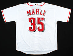 Tyler Mahle Signed Cincinnati Reds Majestic MLB Jersey (PSA Rookie Graph COA)
