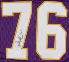 Steve Hutchinson Signed Minnesota Vikings Jersey Inscribed HOF '2020 (JSA COA)