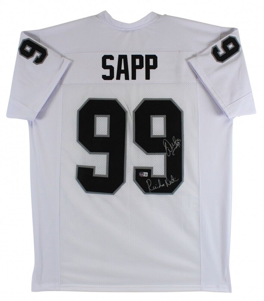 Warren Sapp HOF Autographed Tampa Bay Custom Red Football Jersey