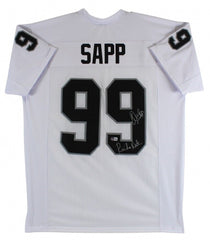 Warren Sapp Signed Oakland Raider Jersey Inscribed "Raider Nation" (Beckett)