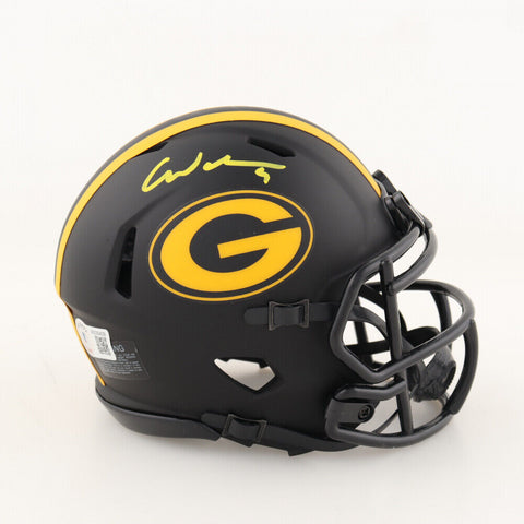 Christian Watson Signed Packers Eclipse Alternate Speed Mini Helmet (Beckett) WR