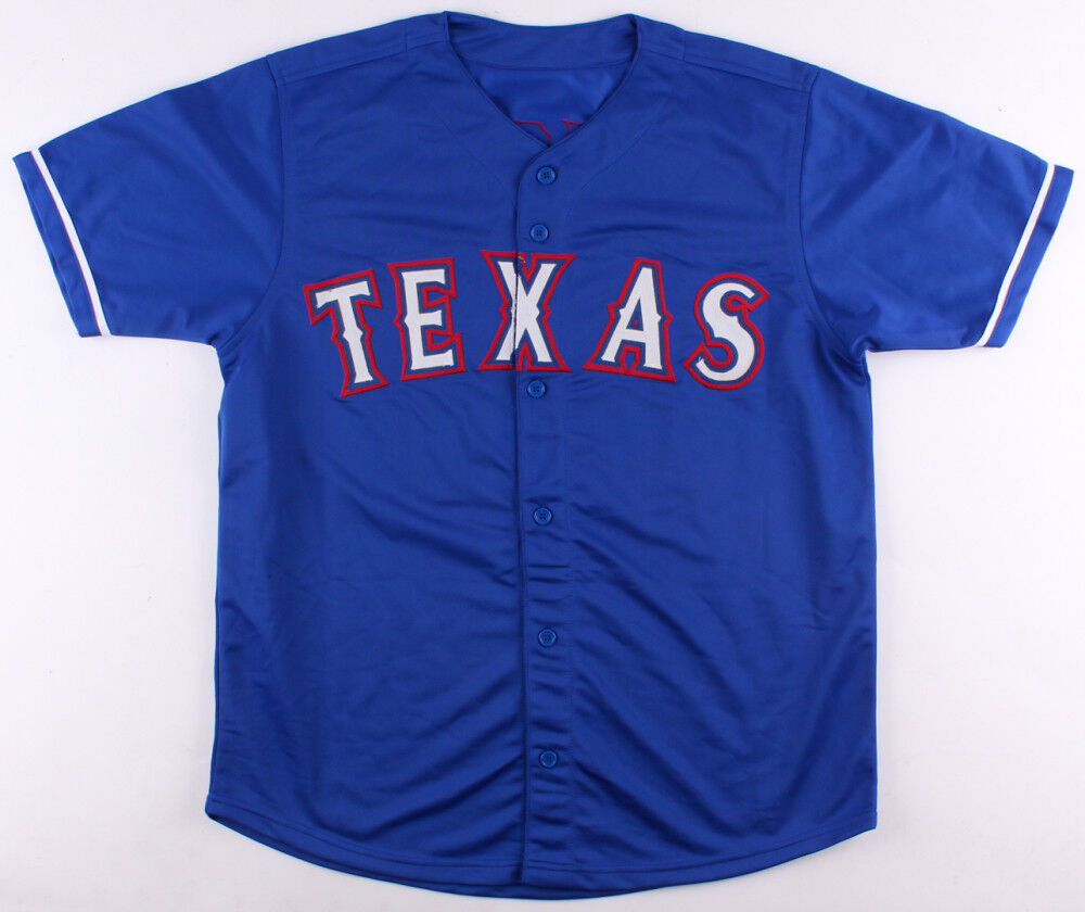 blue texas rangers jersey