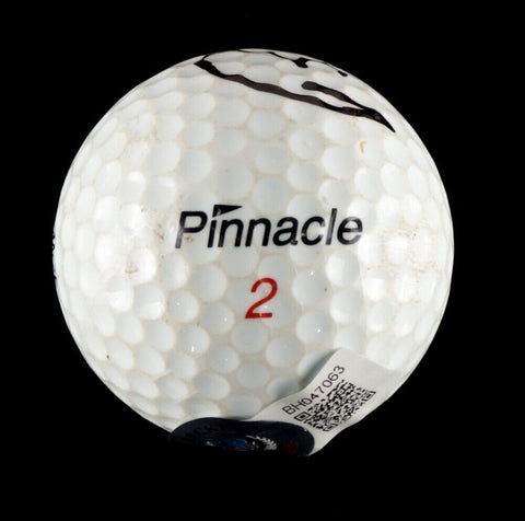 Bernhard Langer Signed Pinnacle Golf Ball (Beckett) 2xMasters Champion