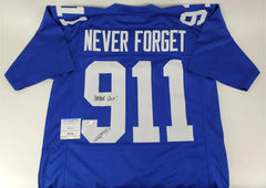 Robert O’Neill Signed New York Giants 911 Never Forget Jersey "Never Quit" (PSA)