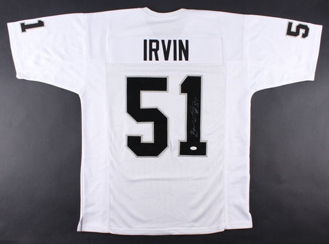 Bruce Irvin Signed Raiders Jersey (JSA COA) Linebacker / Super Bowl XLVIII champ