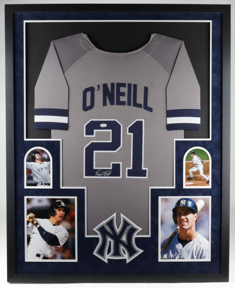 Paul O'Neill Signed New York Yankees 35x43 Framed Jersey (JSA COA
