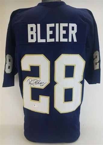 Rocky Bleier Signed Notre Dame Fighting Irish Jersey (Beckett COA) Steelers R.B.