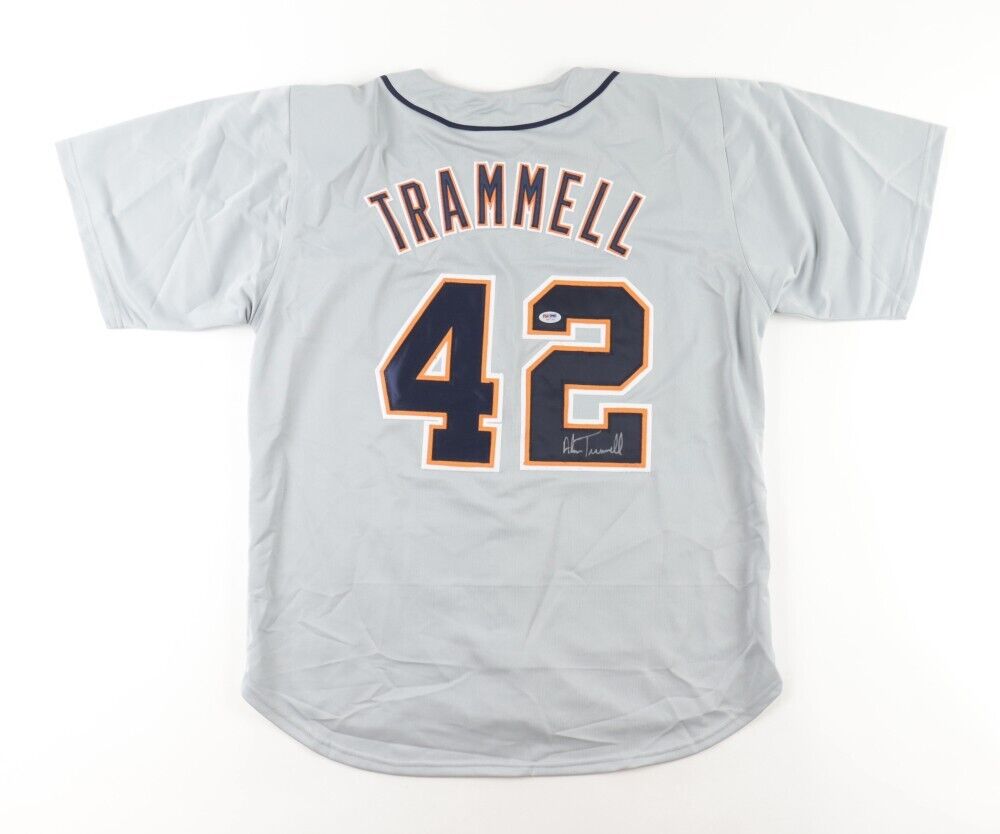 Alan Trammell MGR Signed Detroit Tiger 2004 Jackie Robinson Day Jersey –