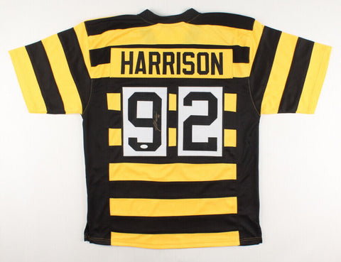 James Harrison Signed Steelers Bumble Bee Jersey (JSA) Pittsburgh All Pro L.B.