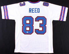 Andre Reed Signed Buffalo Bills White Jersey (JSA COA) 7xPro Bowl Wide Receiver
