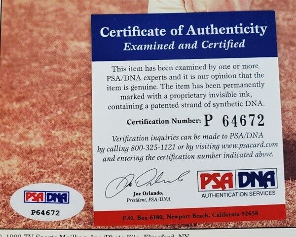 Duke Snider Signed Brooklyn Dodgers 8x10 Career Stat HOF Photo (PSA COA)