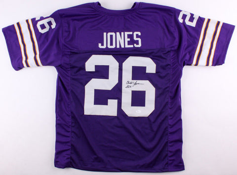 Clinton Jones Signed Minnesota Vikings Jersey (JSA COA) NFL Champion (1969)