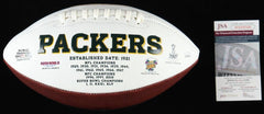 Jayden Reed Signed Green Bay Packers Logo Football (JSA COA) 2022 Rookie W.R