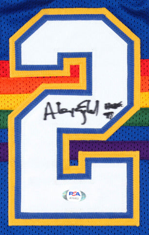 Alex English Signed Denver Nuggets Jersey (PSA COA) 8xNBA All-Star (1982–1989)