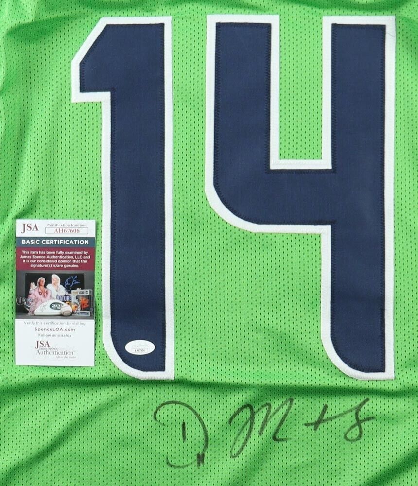 D. K. Metcalf Signed Seahawks Jersey (JSA COA) Seattle 2nd Rd Pick 2019 Ole Miss