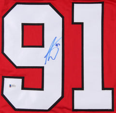 Anthony Duclair Signed Blackhawks Jersey (Beckett COA) Chicago Left Winger