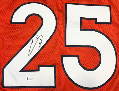 Chris Harris Jr. Signed Denver Broncos Jersey (Beckett COA) Super Bowl L Champ