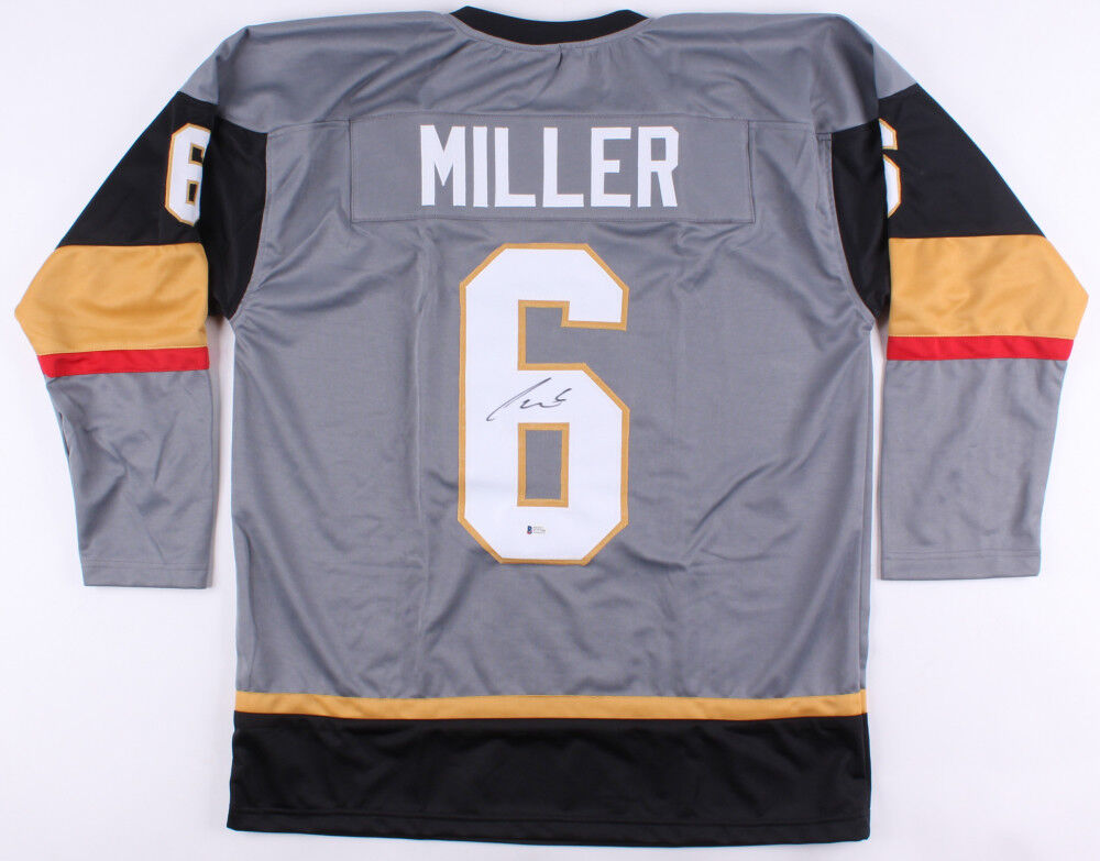 Colin Miller Signed Golden Knights Jersey (Beckett COA) NHL Career 2013–Present