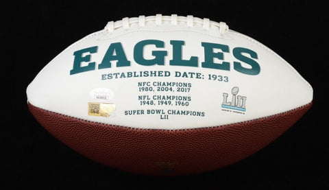 Nakobe Dean Signed Philadelphia Eagles Logo Football (JSA) Univ. of Georgia L.B.