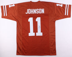 Derrick Johnson Signed Texas Longhorns Jersey (JSA COA) K. C. Chiefs Linebacker