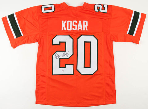 Bernie Kosar Signed Miami Hurricanes Orange Jersey (PSA Holo)1983 National Champ