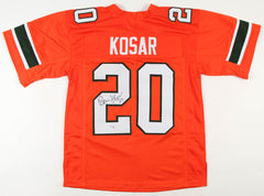 Bernie Kosar Signed Miami Hurricanes Orange Jersey (PSA Holo)1983 National Champ