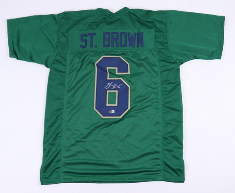 Equanimeous St Brown Signed Notre Dame Fighting Irish Jersey (Beckett) Bears W.R