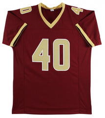 Luke Kuechly Signed Boston College Eagles Jersey (Beckett) 6xPro Bowl Linebacker