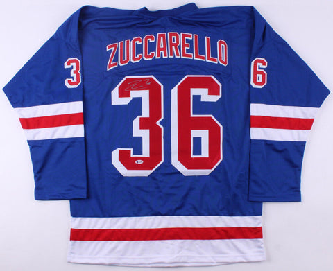 Mats Zuccarello Signed Rangers Jersey (Beckett COA) Playing career 2004–present