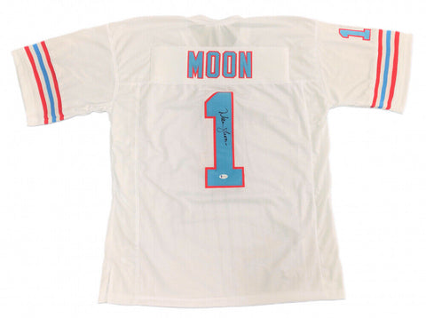 Warren Moon Signed Houston Oilers Jersey (Beckett COA)  9×Pro Bowl  Q.B.