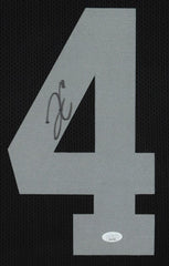 Derek Carr Signed Vegas Raiders 35x43 Framed Jersey (JSA) 3×Pro Bowl Quarterback