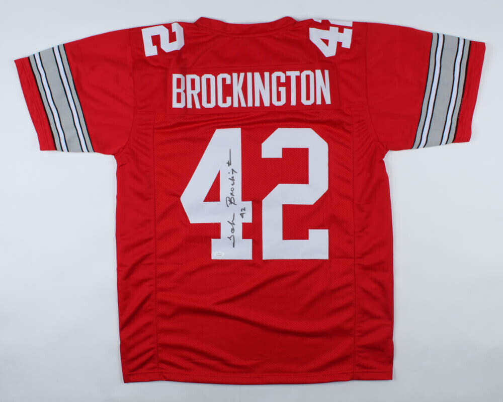 John Brockington Signed Green Bay Packers Jersey (JSA) Ohio State Buck –