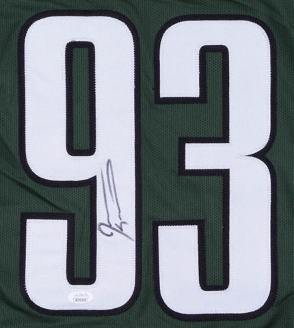 Jevon Kearse Signed Philadelphia Eagles Green Jersey (JSA COA) 3xPro Bowl DE