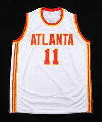 Trae Young Signed Atlanta Hawks White Jersey (Beckett) #5 Overall Pck 2018 Draft