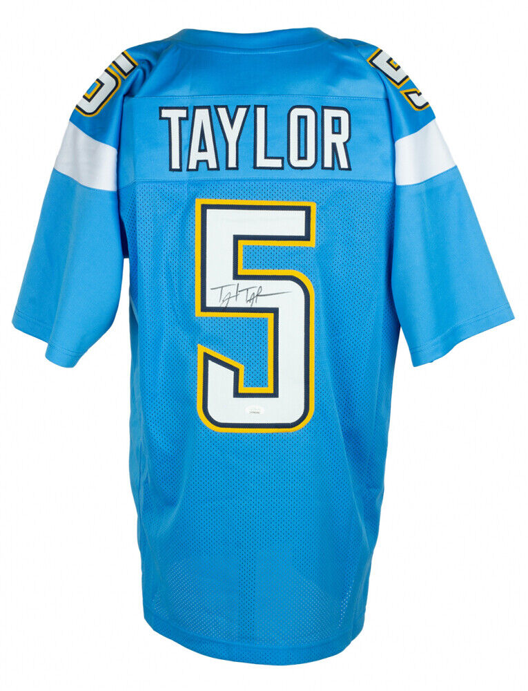 Tyrod Taylor Signed Los Angeles Chargers Jersey (JSA COA) 2015 Pro Bow –