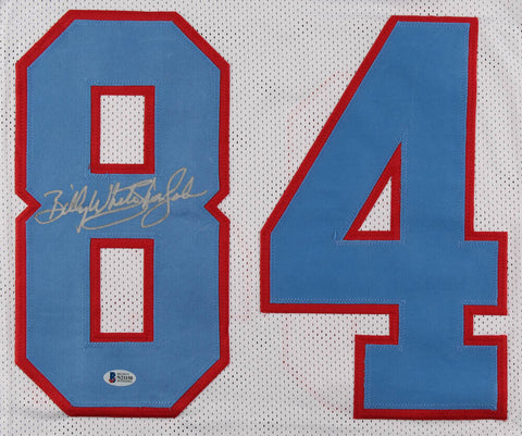 Billy"White Shoes"Johnson Signed Houston Oilers Jersey (Beckett) 3×Pro Bowl W.R,