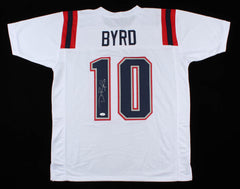 Damiere Byrd Signed Patriots Jersey (JSA COA) New England Starting Wide Receiver