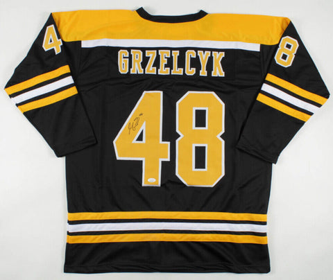 Matt Grzelcyk Signed Boston Bruins Jersey (JSA COA) Defenseman 2019 Cup Finals