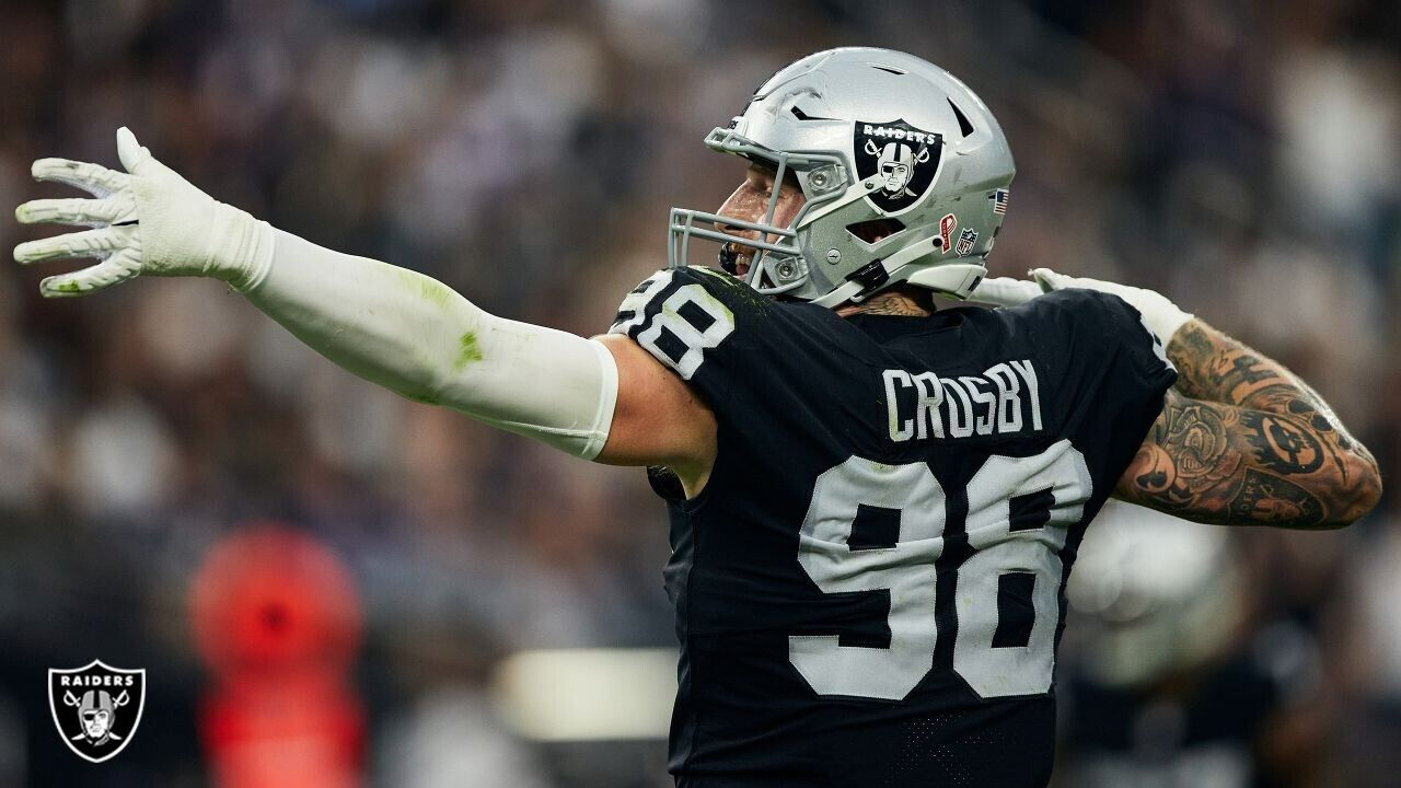 Charitybuzz: Maxx Crosby Signed Las Vegas Raiders Replica Helmet