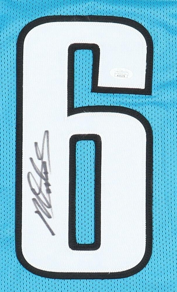 Miles Sanders Signed Carolina Panther Jersey (JSA COA)Ex-Penn State Ru –