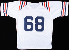 Jim Osborne Signed Bears Jersey (Beckett COA) Chicago Defensive End (1972–1984)